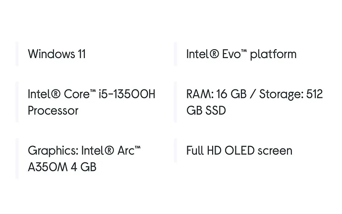 ASUS Vivobook specs